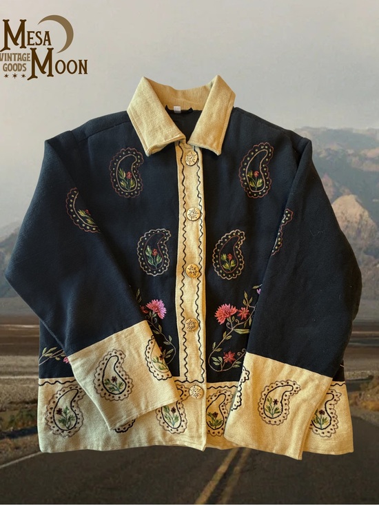 Jackets & Blazers - Vintage Paisley Boho Jacket